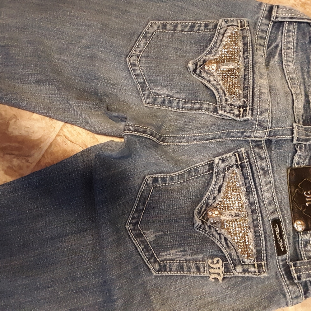 Miss me jeans with rhinestones